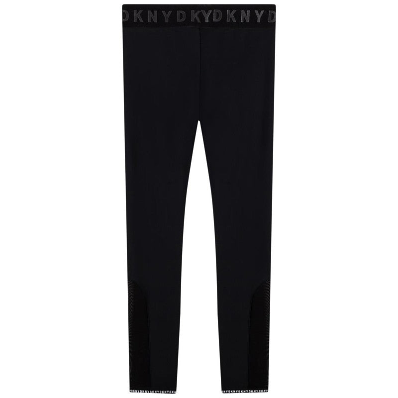 DKNY D34A44-09B Leginsy dziewczęce kolor czarny -  - #tag1# - #tag2# - #tag3# - #tag4#