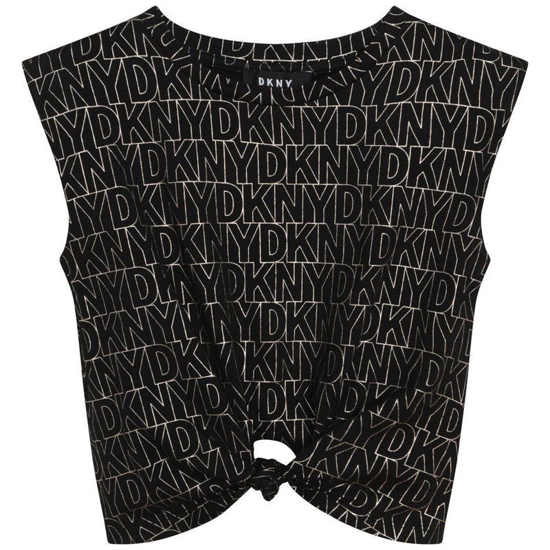 DKNY D35S11-M15 Koszulka z nadrukiem dziewczęca kolor czarny -  - #tag1# - #tag2# - #tag3# - #tag4#