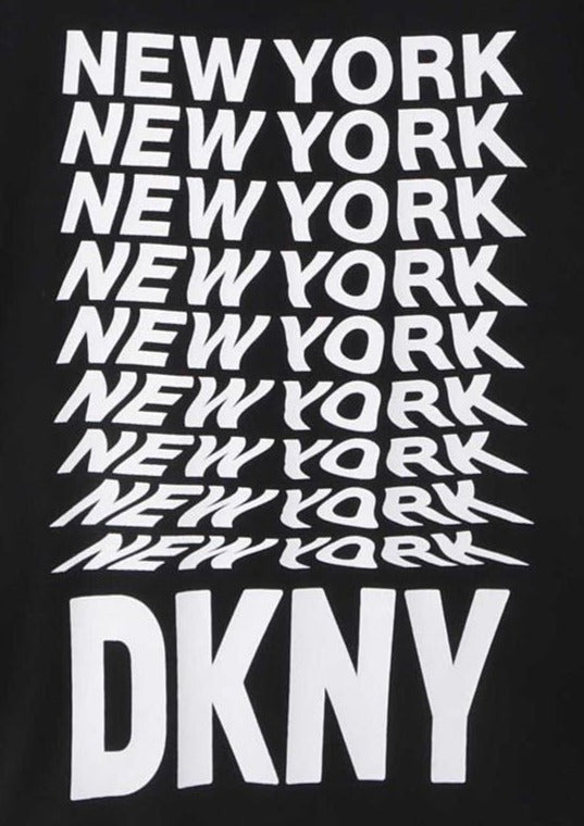 DKNY D35S76-09B T-shirt dziewczynka kolor czarny -  - #tag1# - #tag2# - #tag3# - #tag4#