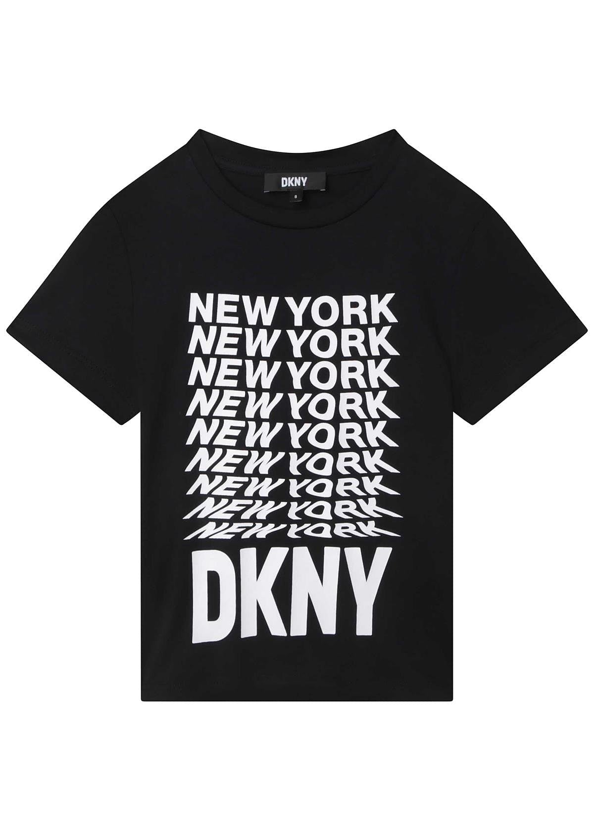 DKNY D35S76-09B T-shirt dziewczynka kolor czarny -  - #tag1# - #tag2# - #tag3# - #tag4#