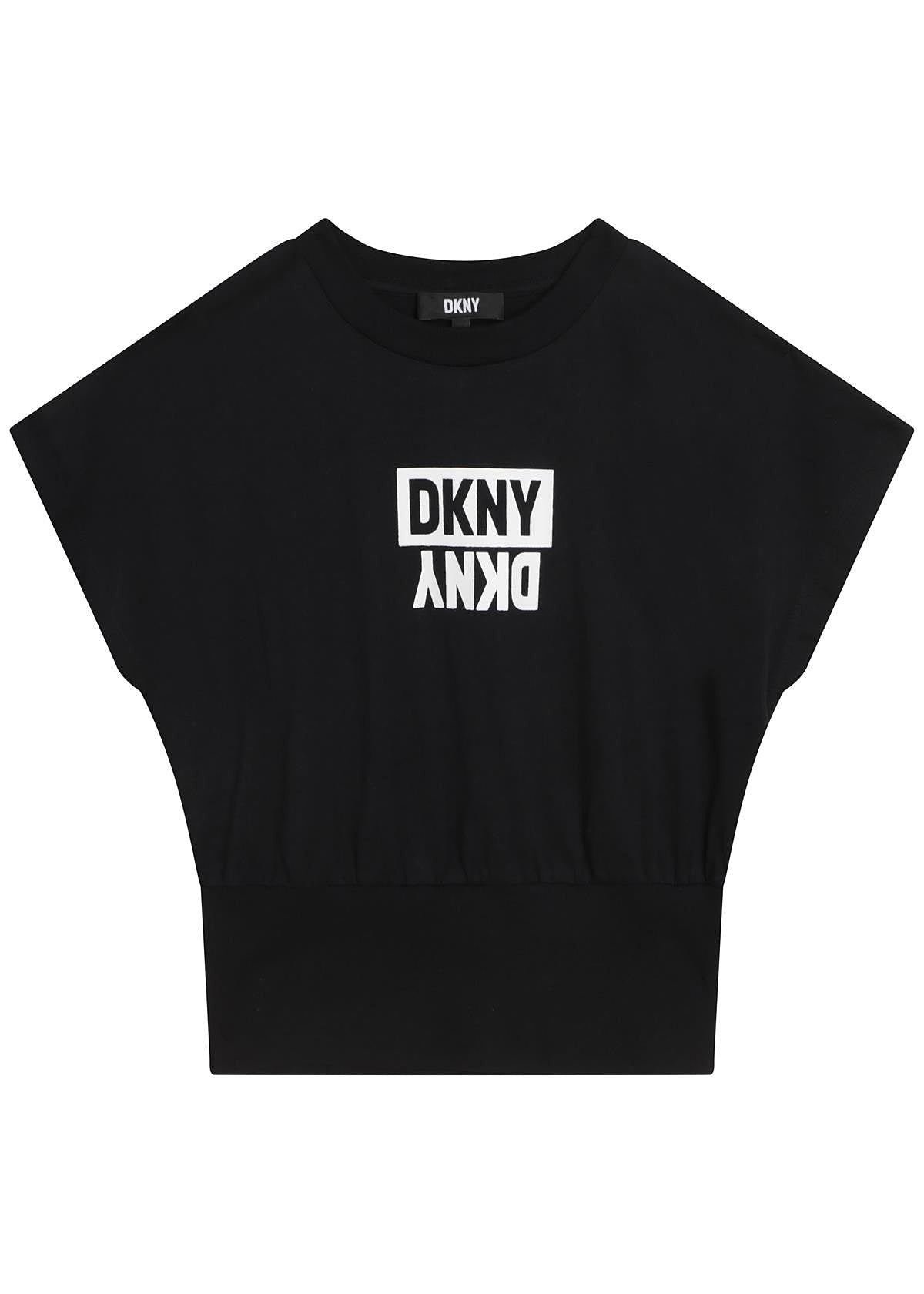 DKNY D35S81-09B Bluzka dziewczynka kolor czarny -  - #tag1# - #tag2# - #tag3# - #tag4#