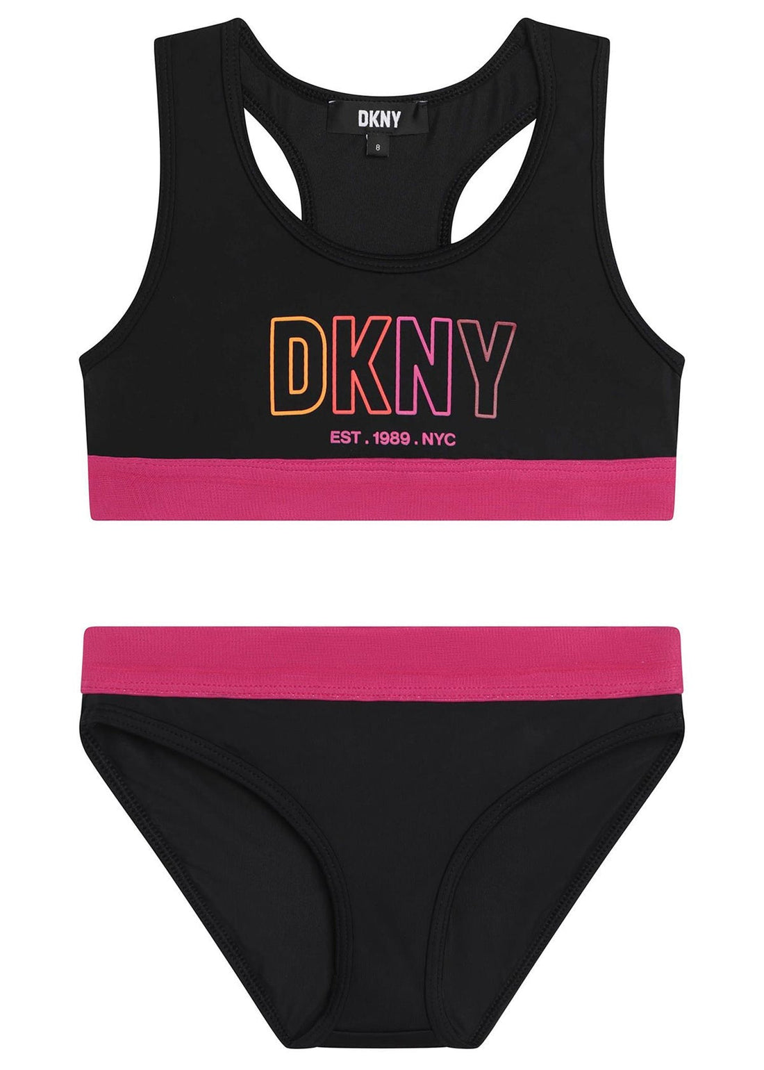 DKNY D37115-09B Bikini dziewczynka kolor czarny -  - #tag1# - #tag2# - #tag3# - #tag4#