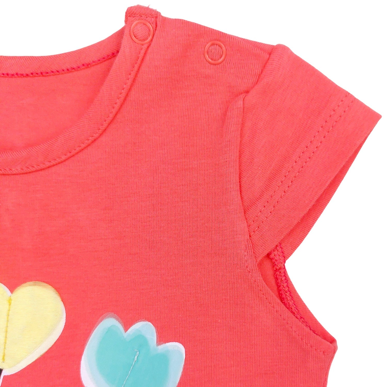 Komlet Bluzka Szorty dziewczynka koral 16561-14524 GKMOD -  - #tag1# - #tag2# - #tag3# - #tag4#