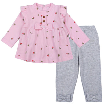 Komplet Sukienka Getry dziewczynka róż 1426-18424 GKMOD -  - #tag1# - #tag2# - #tag3# - #tag4#