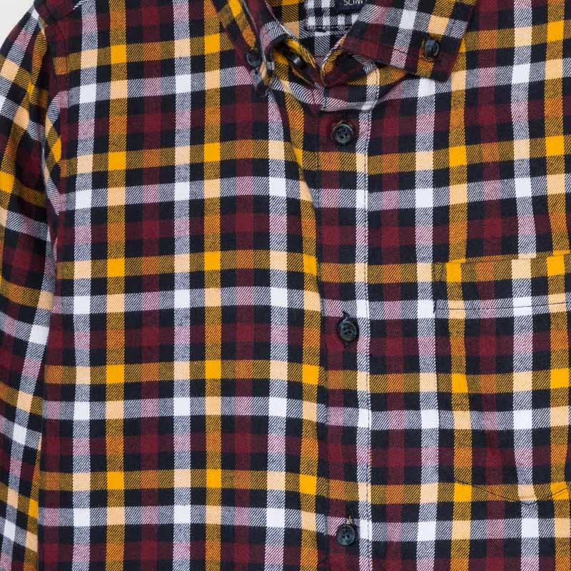 Koszula flanelowa w kratę chłopęca Mayoral 7131-89 bordo -  - #tag1# - #tag2# - #tag3# - #tag4#