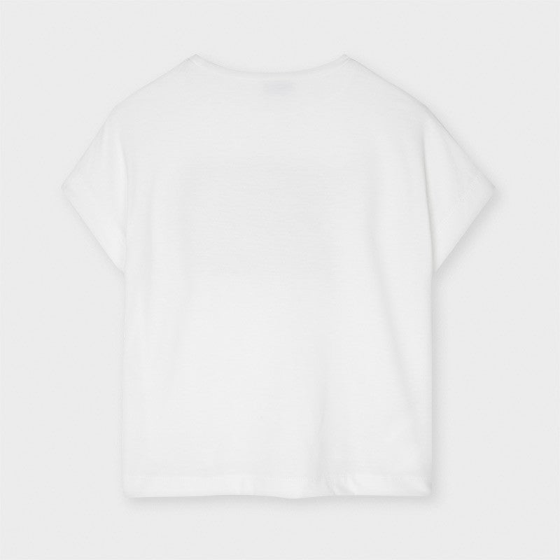 Koszulka z cekinami dla dziewczynki Mayoral 6001-66 Biały/czerwony -  - #tag1# - #tag2# - #tag3# - #tag4#