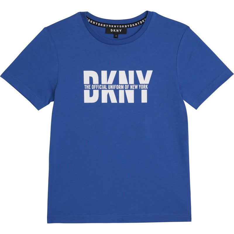 Koszulka z krótkim rękawem dla chłopców DKNY D25D26-813 kolor niebieski -  - #tag1# - #tag2# - #tag3# - #tag4#