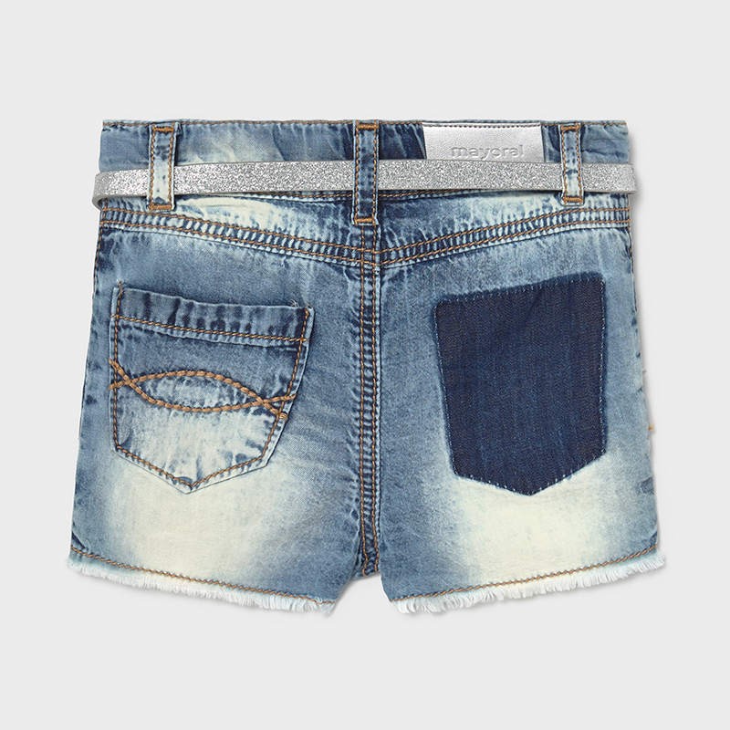 Krótkie spodenki jeans dziewczęce Mayoral 1225-85 Niebieski -  - #tag1# - #tag2# - #tag3# - #tag4#