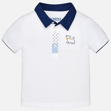Mayoral 1128-78 Polo koszulka dla chłopaka kolor biały -  - #tag1# - #tag2# - #tag3# - #tag4#