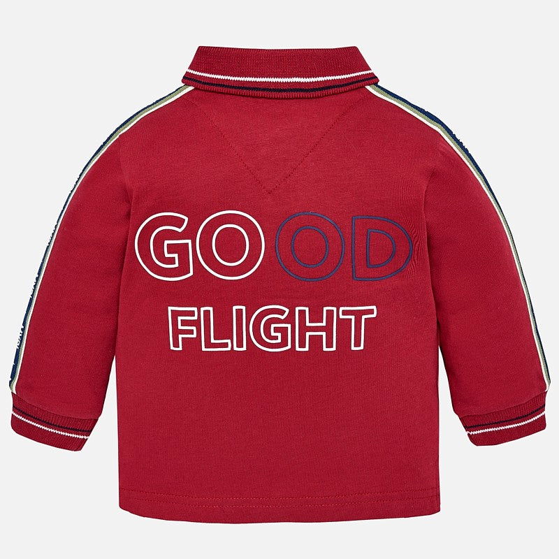 Mayoral 2120-78 Koszulka chłopięca polo z długim rękawem bordo -  - #tag1# - #tag2# - #tag3# - #tag4#