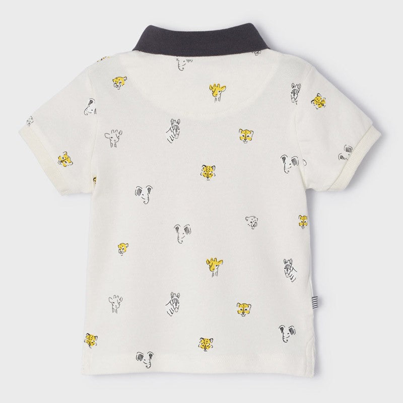 Mayoral 22-01108-034 Polo z krótkim rękawem chłopiec 1108-34 kremowy -  - #tag1# - #tag2# - #tag3# - #tag4#