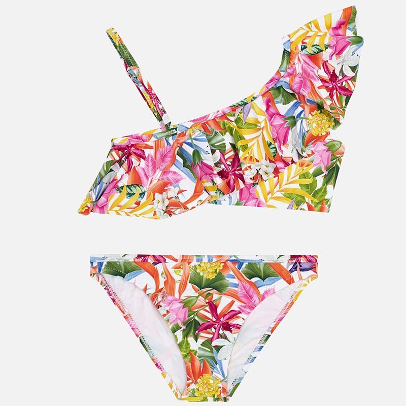 Mayoral 6710-87 Bikini w kwiaty dziewczęce Mandarynka -  - #tag1# - #tag2# - #tag3# - #tag4#