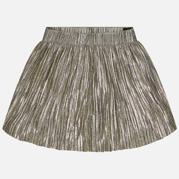 Mayoral 7915-47 Spódnica plisowana metalowa kolor Brąz -  - #tag1# - #tag2# - #tag3# - #tag4#