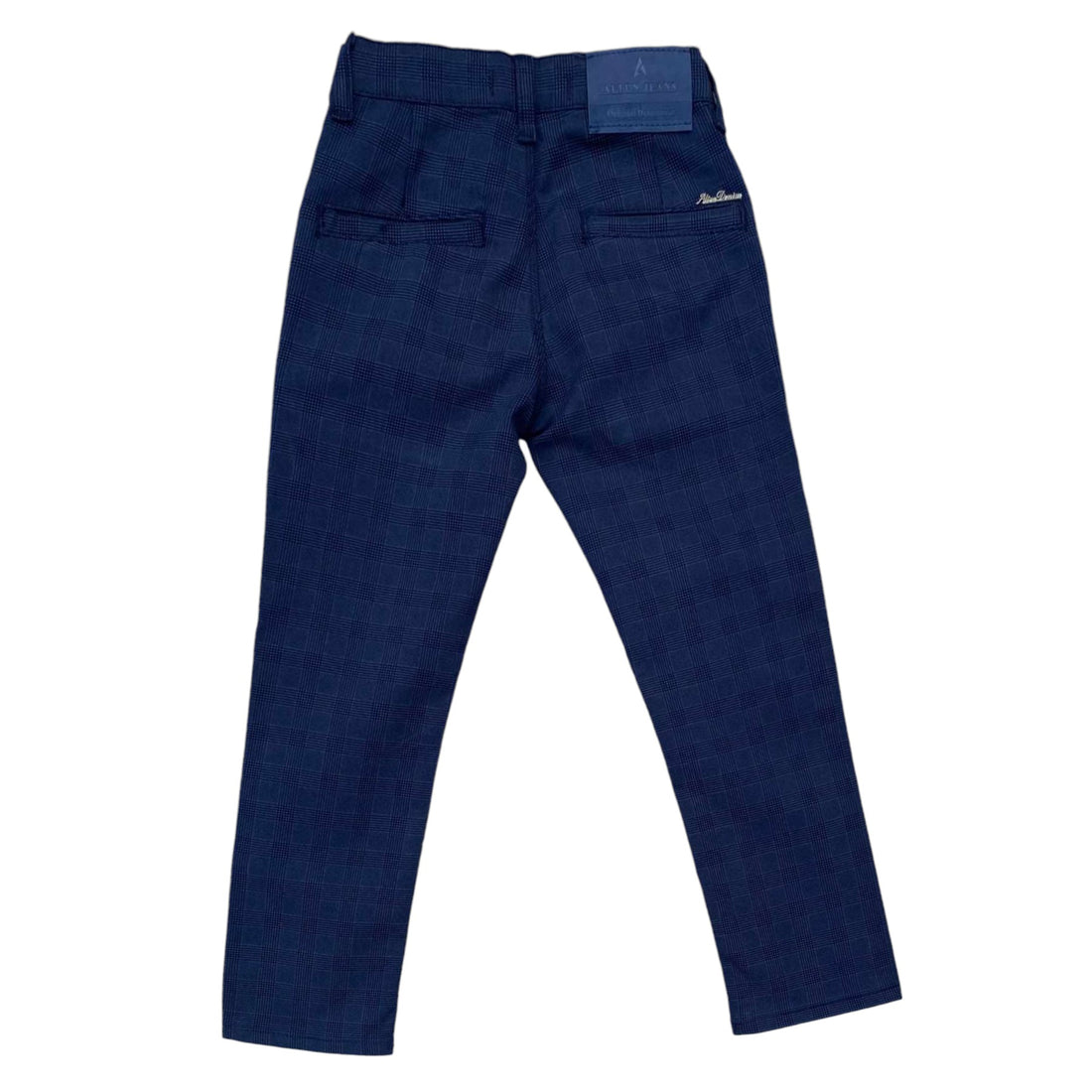 Boys elegant checkered trousers navy blue Altun Cocuk 464-28824 GKMOC