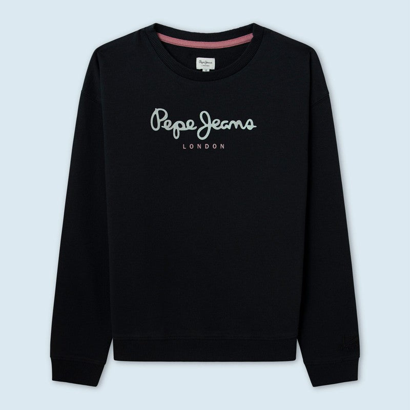 Pepe Jeans Bluza z logo WINTER ROSE junior dziewczyna PG581137-987 CHARCOAL -  - #tag1# - #tag2# - #tag3# - #tag4#