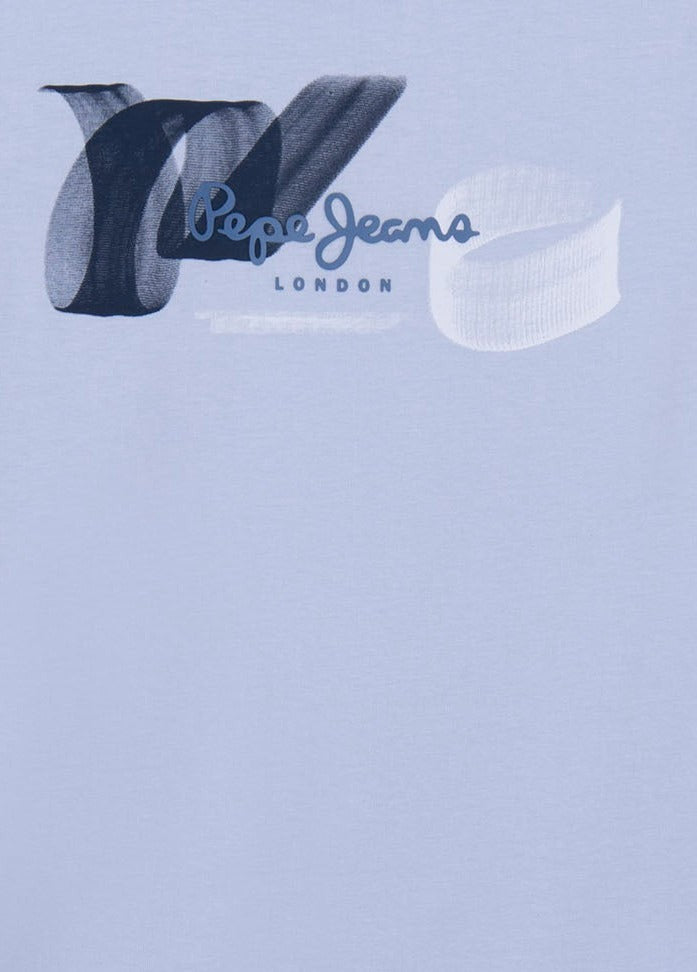 Pepe Jeans PB503520-504 Koszulka BENJAMIN chłopak kolor niebieski -  - #tag1# - #tag2# - #tag3# - #tag4#