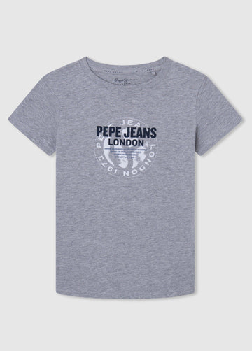 Pepe Jeans PB503524-933 Koszulka BROOKLYN chłopak kolor szary -  - #tag1# - #tag2# - #tag3# - #tag4#