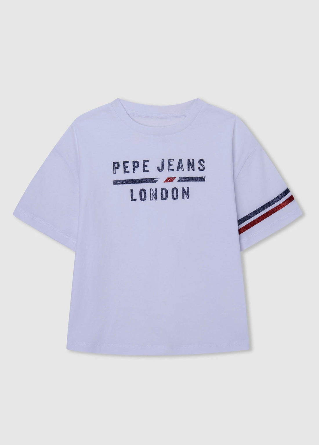 Pepe Jeans PG502942-800 Bluzka NAD dziewczynka kolor biały -  - #tag1# - #tag2# - #tag3# - #tag4#