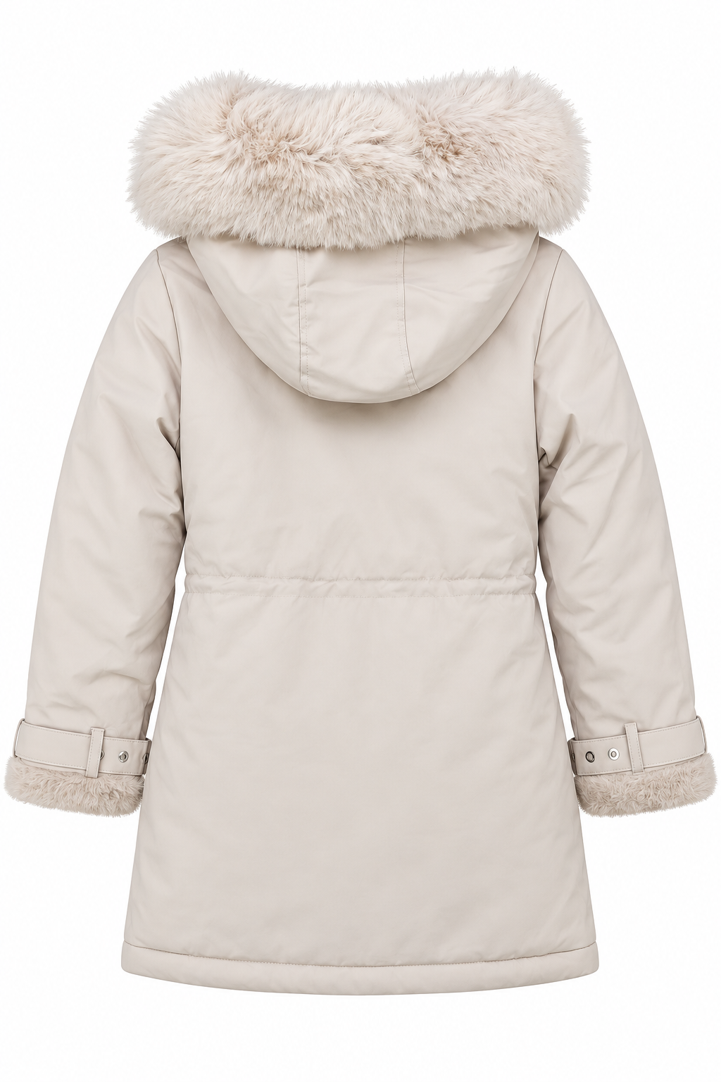 Kurtka parka zimowa dziewczęca beż Happy House KK-2245-211024