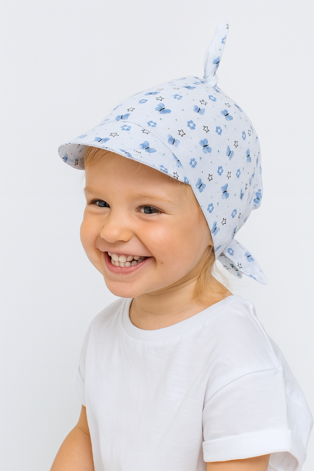 Chustka muślin dziewczęca niebieska Guliwerkids 3234-3-26625