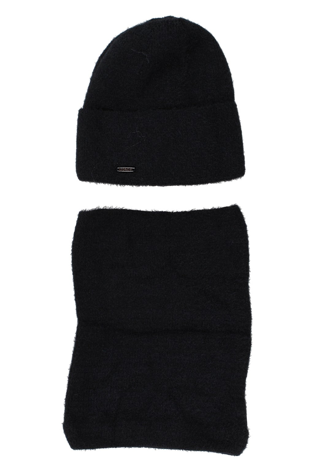 Komplet czapka i komin dziewczęcy czarny Grans B388-P-221025-13