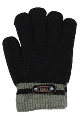 Rękawiczki Claccic chłopięcy czarny Euro Gloves D-298-91025-14