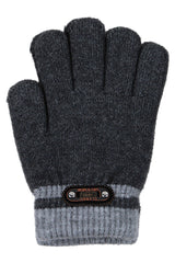 Rękawiczki Classic chłopięce grafit Euro Gloves D-298-91025