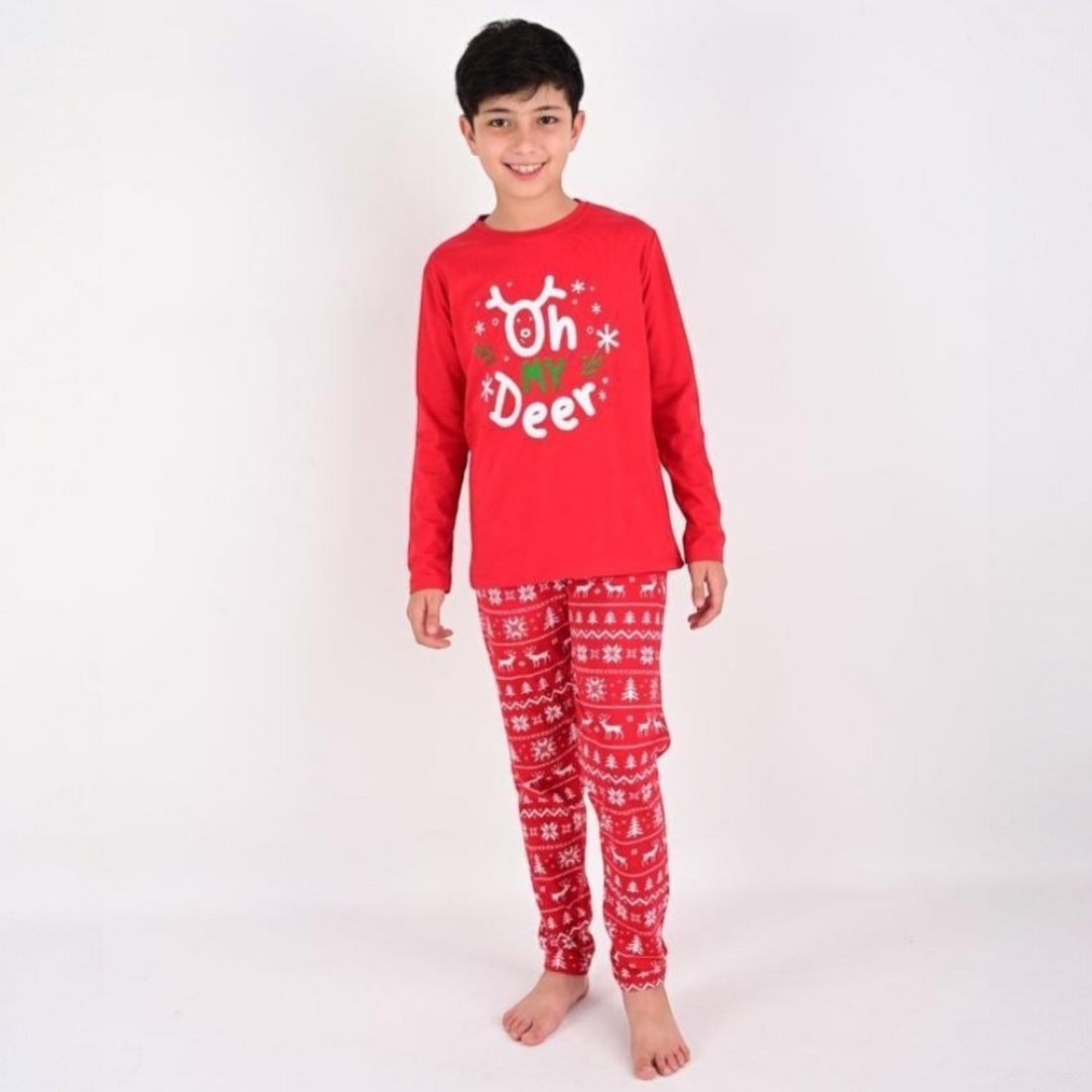 Christmas pajamas for girls red Vitmo 12781-271124-18