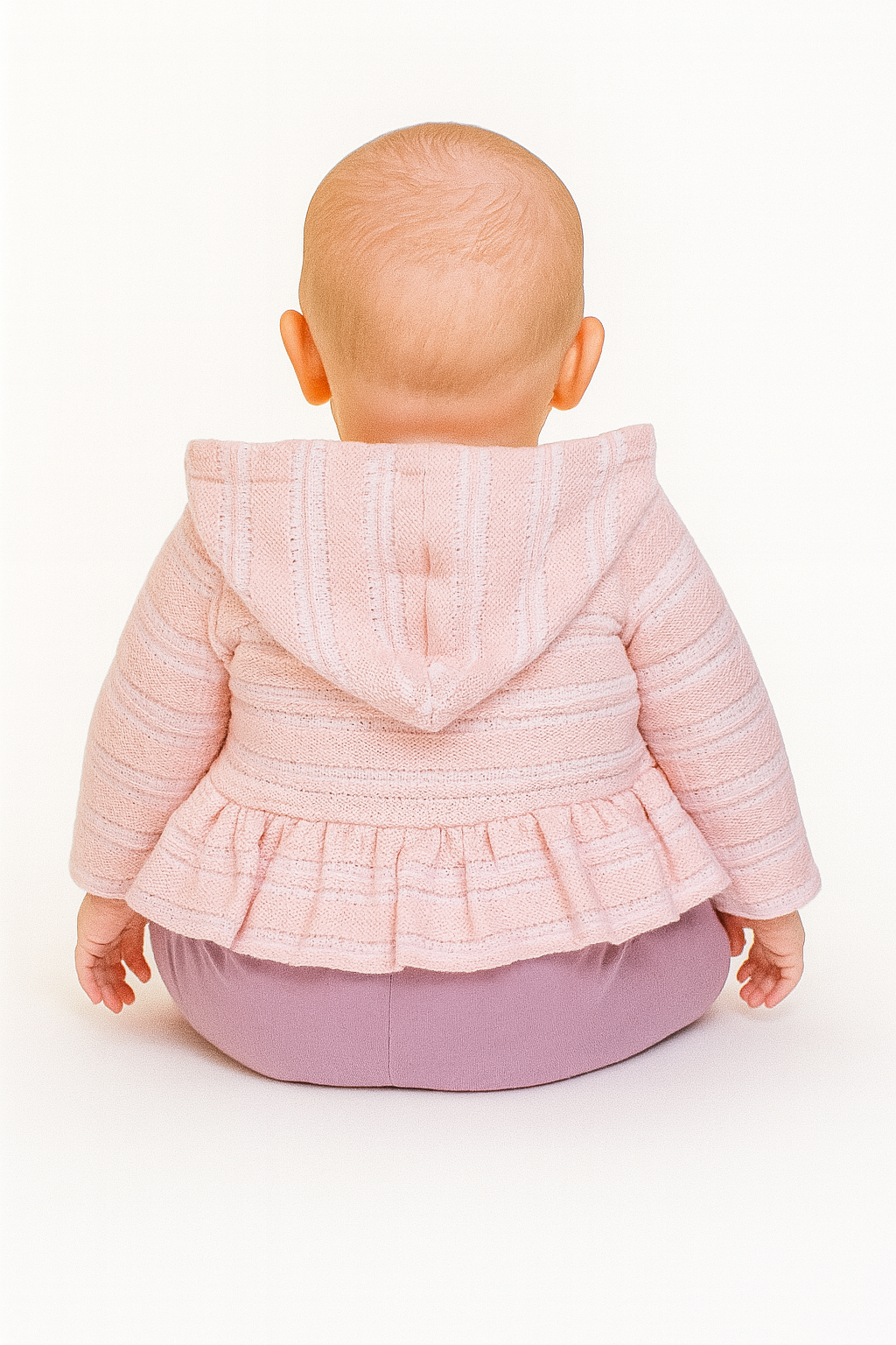 Komplet ze sweterkiem dziewczęcy morela Arif Baby 1020-16725