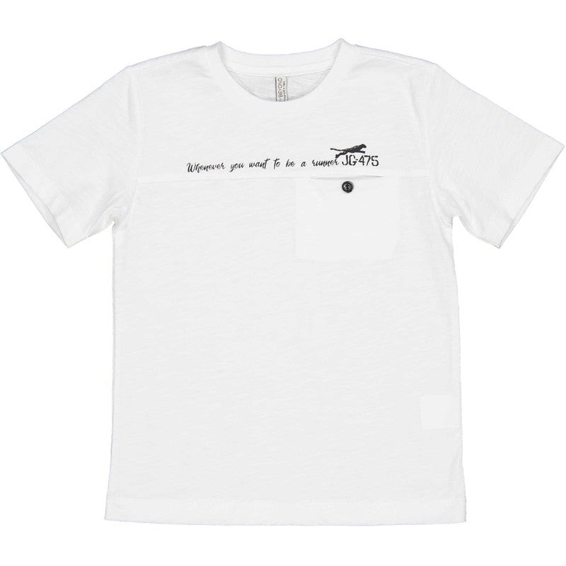 koszulka z kieszonką chłopięca Birba&Trybeyond 24433-15A kolor biały -  - #tag1# - #tag2# - #tag3# - #tag4#