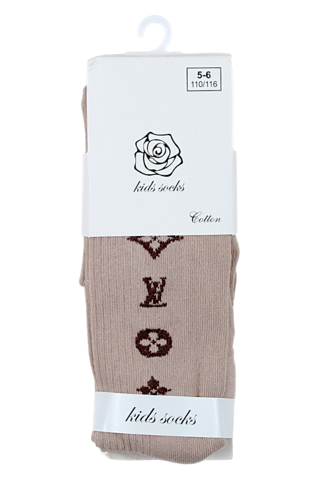 Rajstopy wzorek dziewczęce beż Pier Lone Pl-1753-291025