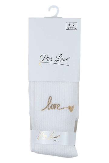 Rajstopy dziewczęce kremowe Pier Lone PL-2428-291025