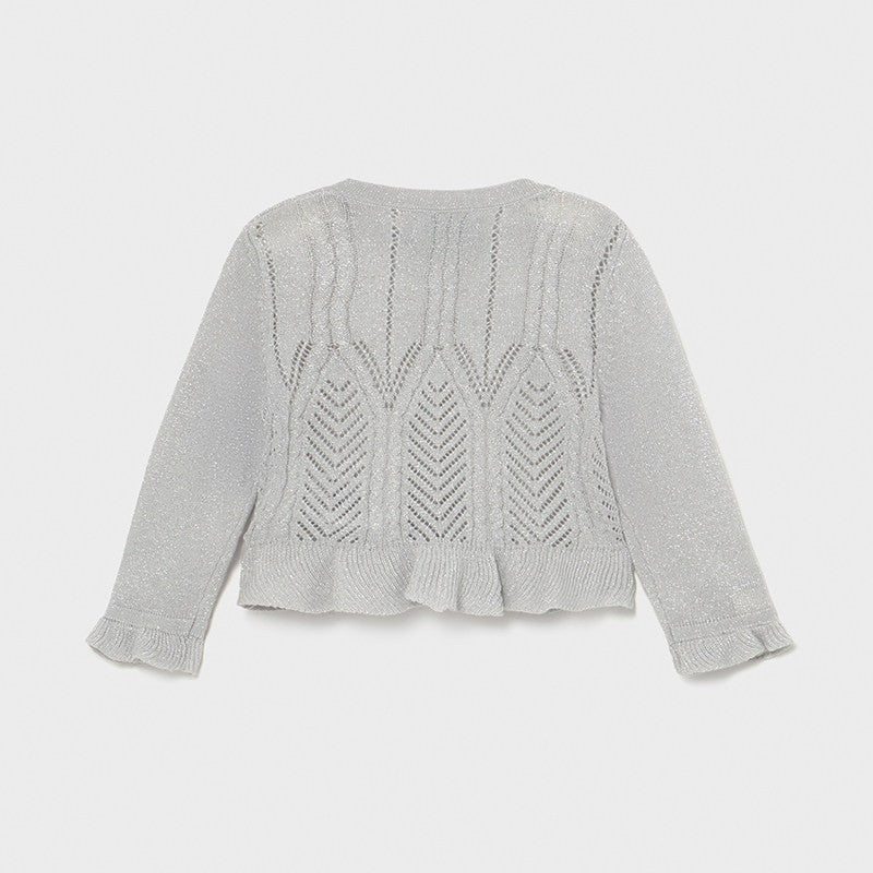 Mayoral 1335-20 Silver Girls' Cardigan