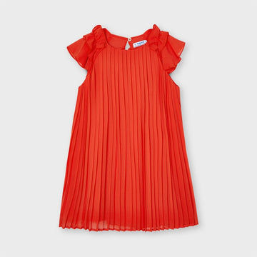 Mayoral 3911-69 Red Girls Pleated Dress