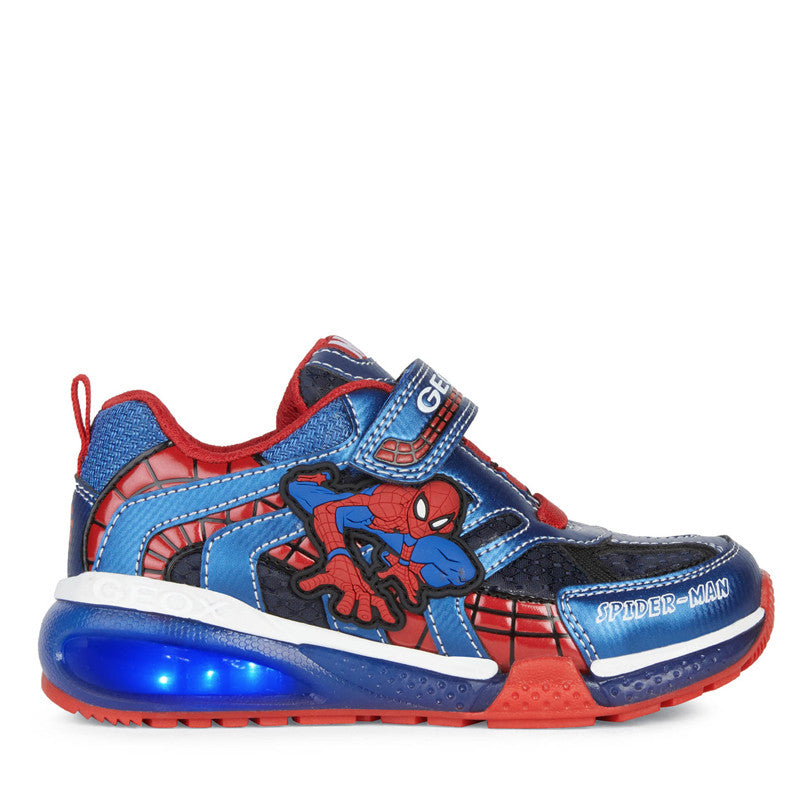 Sneakersy chłopięce Spider-Men Geox J26FEB-011CE-C4226 kolor NAVY/ROYAL