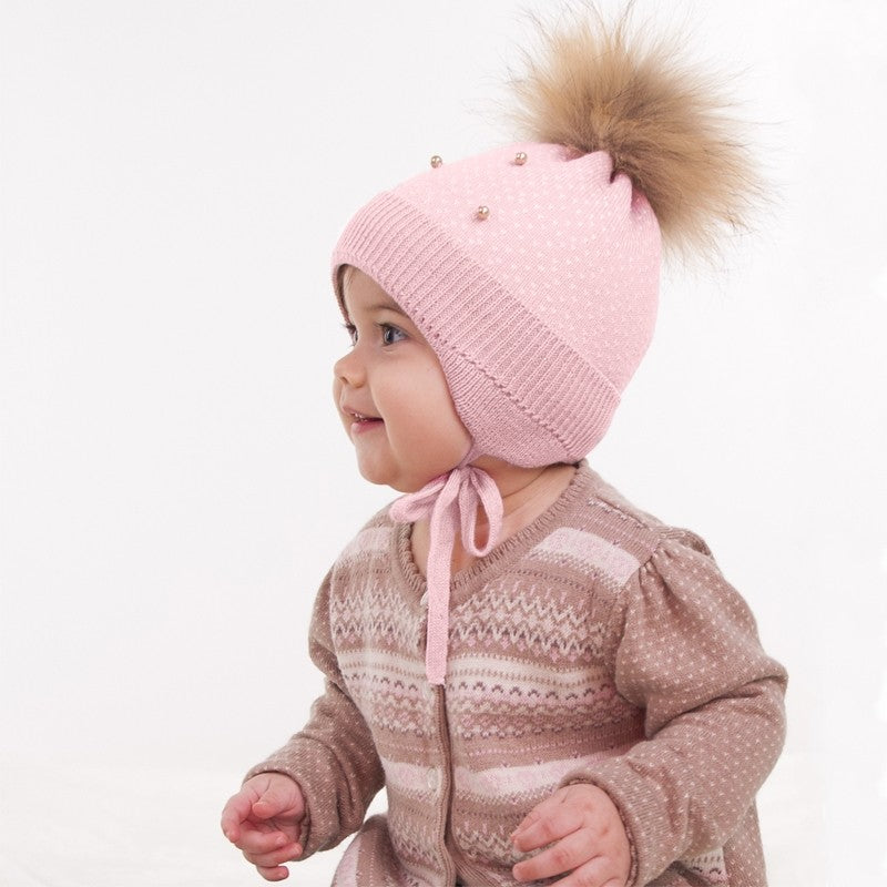 Pupill girl's hat ELIN pink