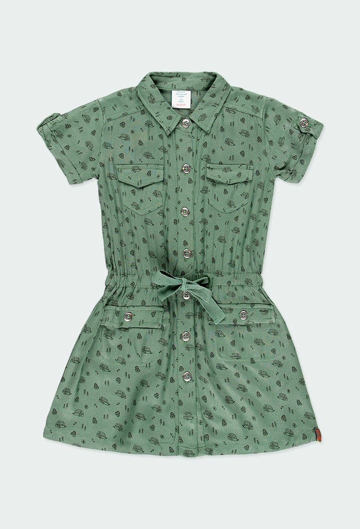 Dress for girls Boboli 444091-9808 color green