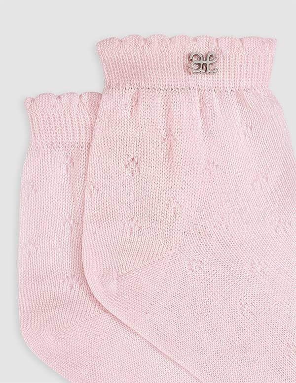 Openwork socks for girls Abel &amp; Lula 5409-97 pink