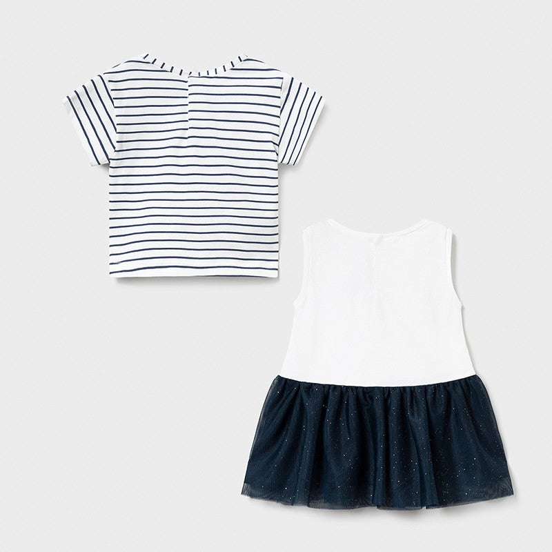 Mayoral 1976-61 Navy Blue Girls' 2-Piece Dress