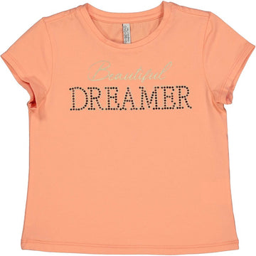 cotton t-shirt for girls Birba&amp;Trybeyond 24462-35M orange