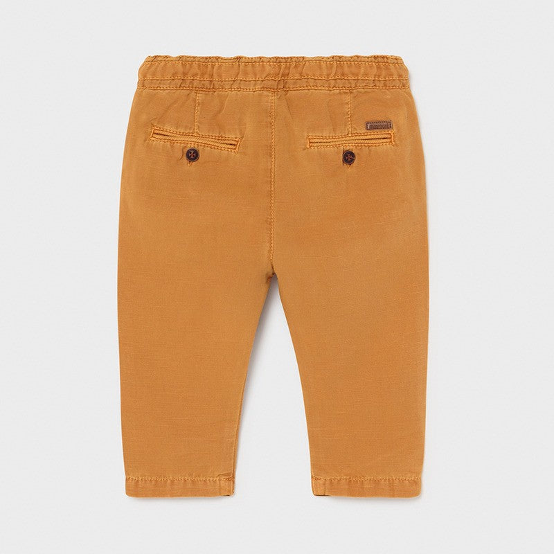 Mayoral 1580-85 Caramel Boys Linen Trousers