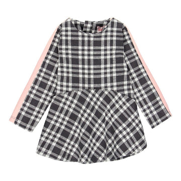 Baby Boboli 241029-9417 Plaid Dress for Girls, Black