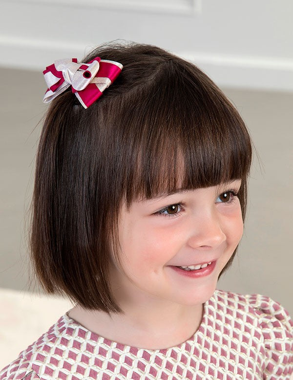 Satin hair clip for girls Abel &amp; Lula 5920-63 red