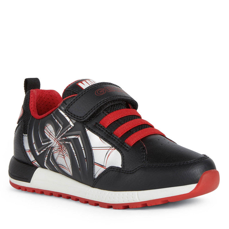 Sneakersy chłopięce Spider-Men Geox J269ED-05411-C0048 kolor BLACK/RED