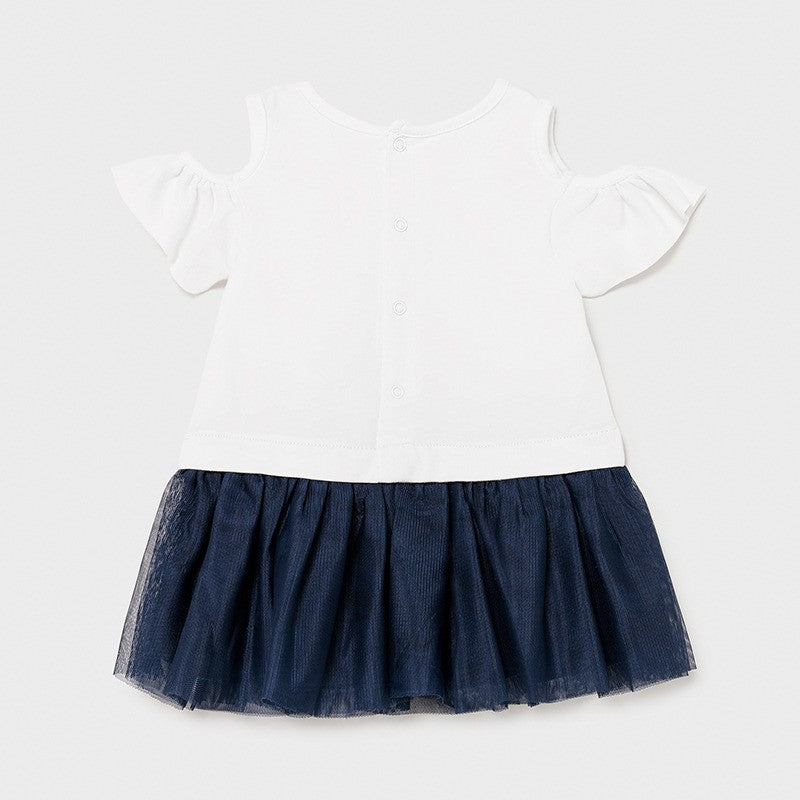 Tulle dress for girls Mayoral 1993-17 Navy blue