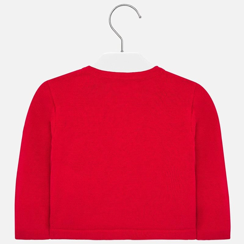 Girls' openwork sweater Mayoral 1328-26 Red