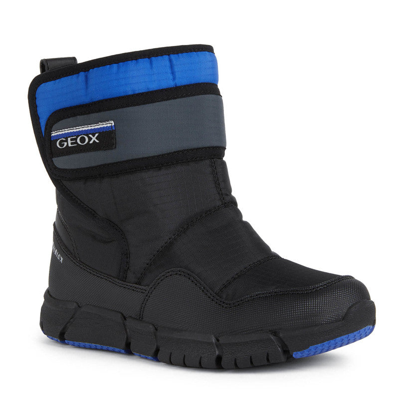 Boys' insulated snow boots Geox J269XF-0FU50-C0245 color black/blue