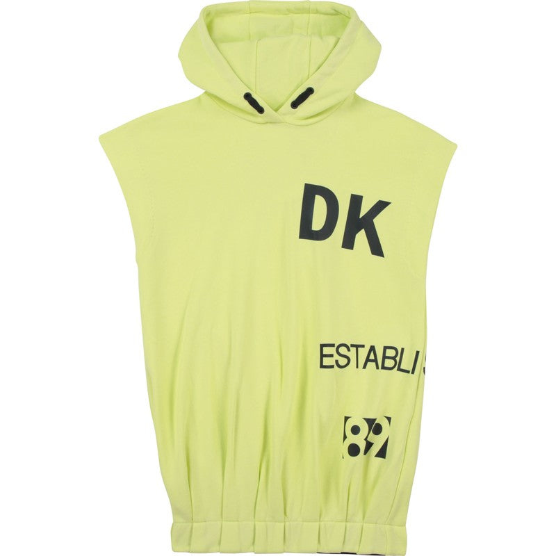 Girls' hooded dress DKNY D32778-60B yellow