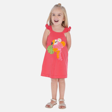 Girls' strapless dress Mayoral 3962-25 red